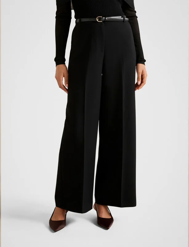 forever new  ALEXANDRA Belted Wide Leg Pants for Women | Best Price UAE